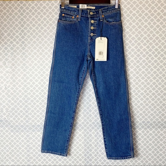 NWT Levi’s High Rise Wedgie Fit Straight Jeans - Picture 4 of 14